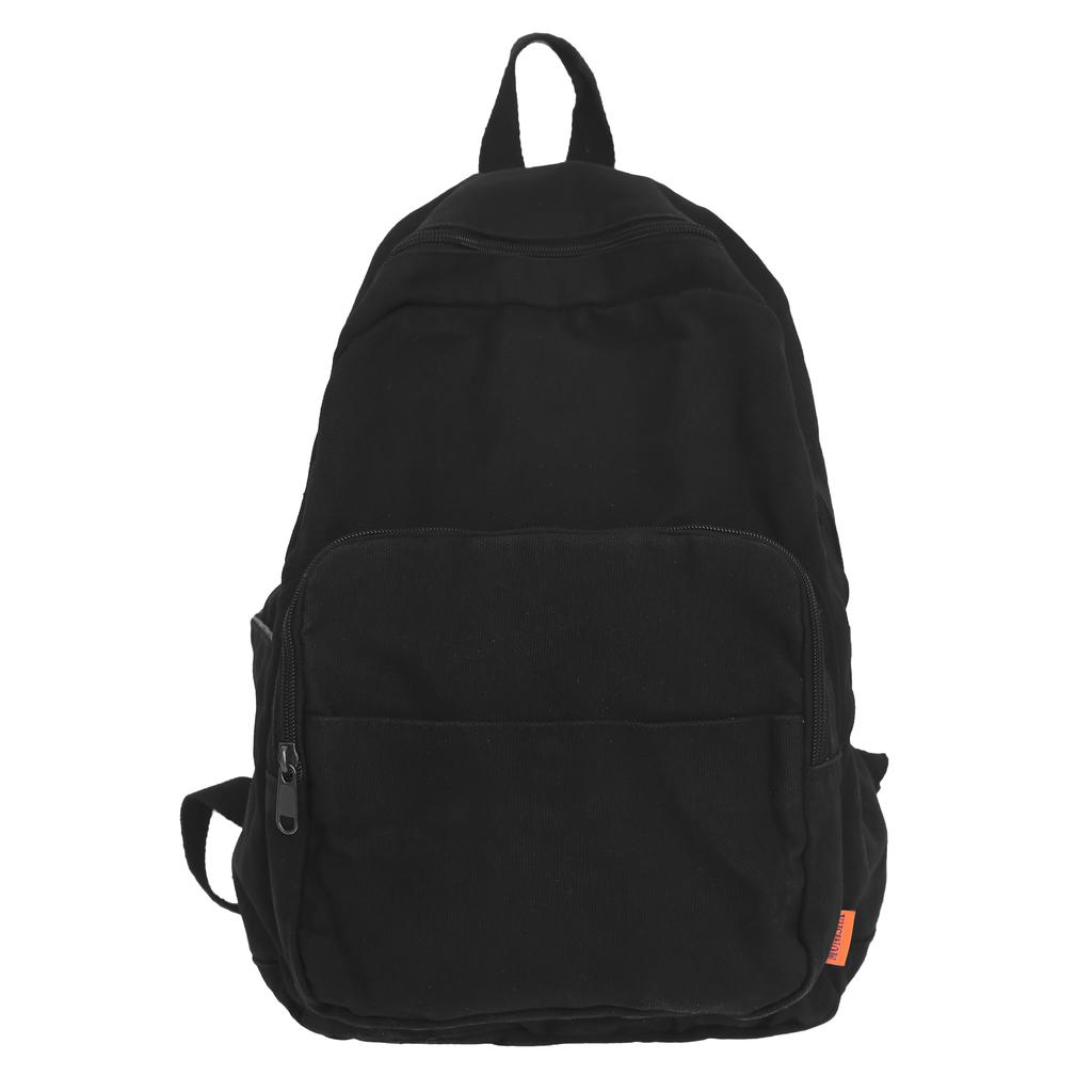 Solid 100% Cotton Backpacks For Women Classic Simple Canvas School Bags Korea Cloth Satchels Unisex Fabric Travel Packages