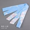 Chinese Style Headband Antique Hanfu Costume Headdress Chiffon Printing Traditional Hair Band Headwear for Women Ribbon HairRope