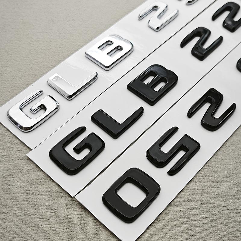 Lettere Logo Auto 3D in ABS GLB 220 GLB 250 Emblema Badge Portellone Posteriore Decalcomanie Per Mercedes benz GLB220 GLB250 X247 Accessori Auto