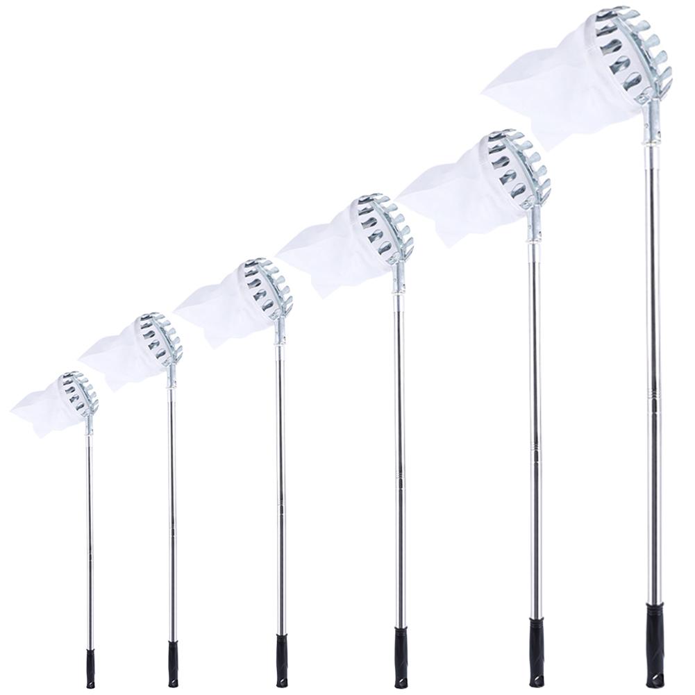 Edelstahl Spleißstange Obstpflücker Teleskopstange Obstpflücker Werkzeug Obstpflückwerkzeug für Bauernhof Gartenzubehör