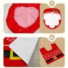 Faceless Old Man Toilet Seat Cover Set Bathroom Decor