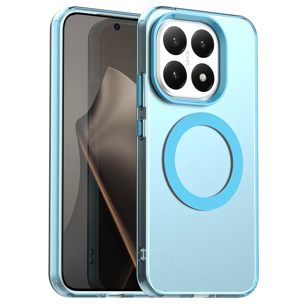 

Для Xiaomi 15T 15T Pro Тонкий Ударопрочный Противоударный Защищающий от отпечатков пальцев Магнитный Матовый Чехол для телефона For Xiaomi 15T Pro синий