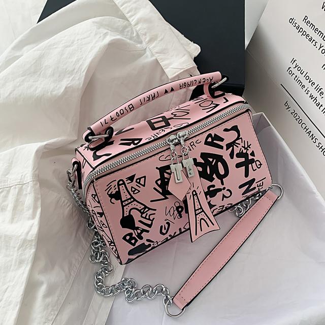 Women Graffiti Handbags Shoulder Bags Women Bag 2024 Luxury Design Women Leather Handbags and Purse Fashion Crossbody Bags For