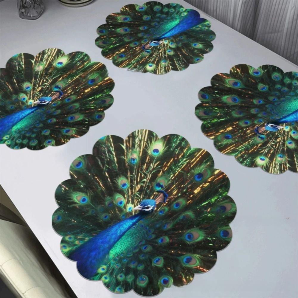 

High Quality Flower Shaped Placemat Diatomaceous Mud Absorb Water Place Mats Non-slip Easy To Clean Cup Coaster Countertop