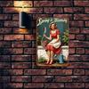 1pc Retro Spring Garden Floral Metal Tin Sign Vintage Blossom Wall Art For Bedroom Bar Garage Outdoor Rustic Home Decor