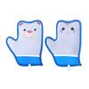 Pet Hair Removal Gloves Cartoon Double-Sided Pet Fur Remover with Electrostatic Tech for Furniture Carpet Car Seat Sofa Reusable Grooming Gloves