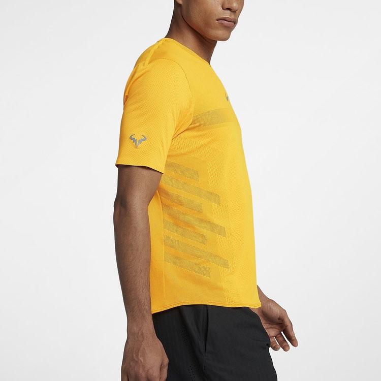 Nike Colorblock Simple Sports Short Sleeve T-Shirt Men Tops Yellow 888207-845