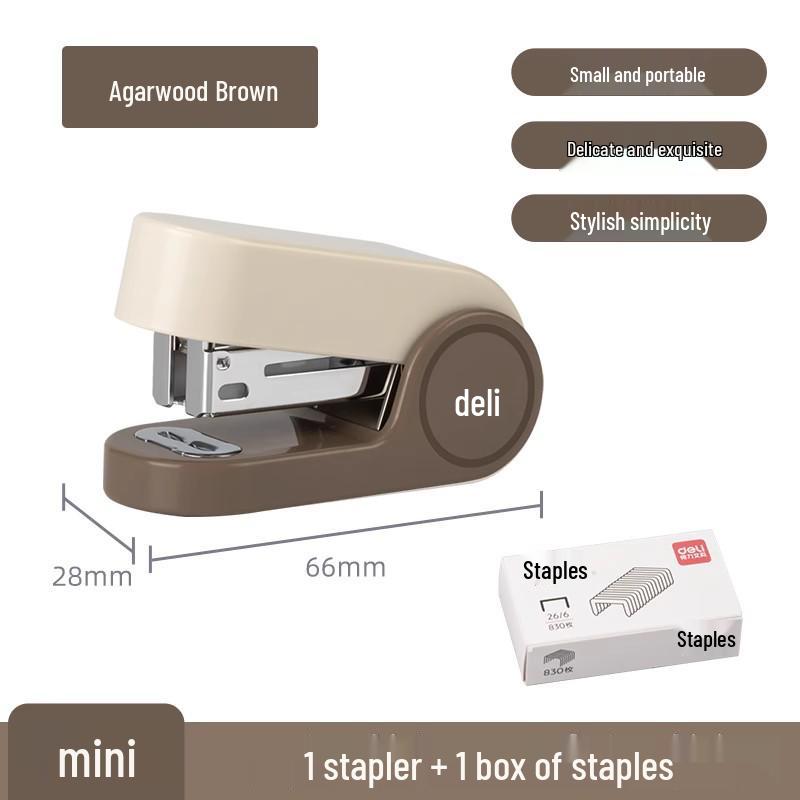 Mini Effort-Saving Stapler Set TA201 with Staples - Ideal for Students