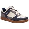 Coach C201 Synthetic Leather Cowhide Round Toe Lace-Up Low-Top Sneakers Men Sneakers Blue Gray CZ315-P2V