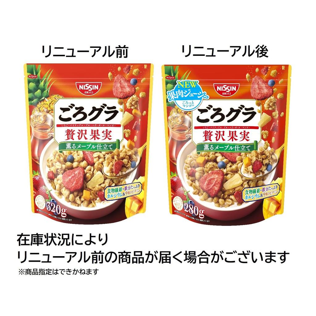 Nissin Cisco Gorogura Luxury Fruit 280g x 6 bags