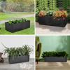 Felt Grow Bag Rectangle Planting Nursery Pot Outdoor Garden Flower Planting Bag with Handle Garden Vegetable Planting Container