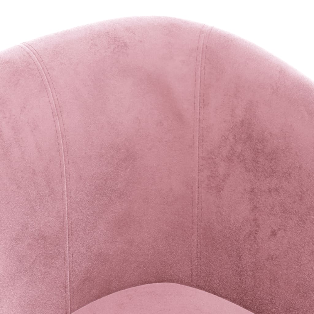 Vidaxl Club Armchair, Pink, Upholstered In Velvet