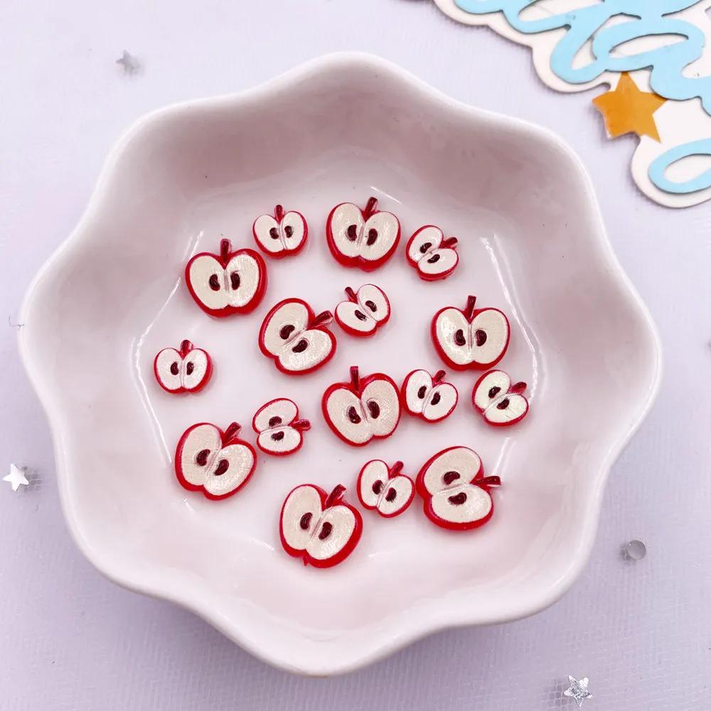 

Смола Барвисті Яблуко полуниця Фрукти Нейл-арт Плоска спинка Страз Аплікація DIY Скрапбук Декор Ювелірні аксесуари Ремесла M 50pcs