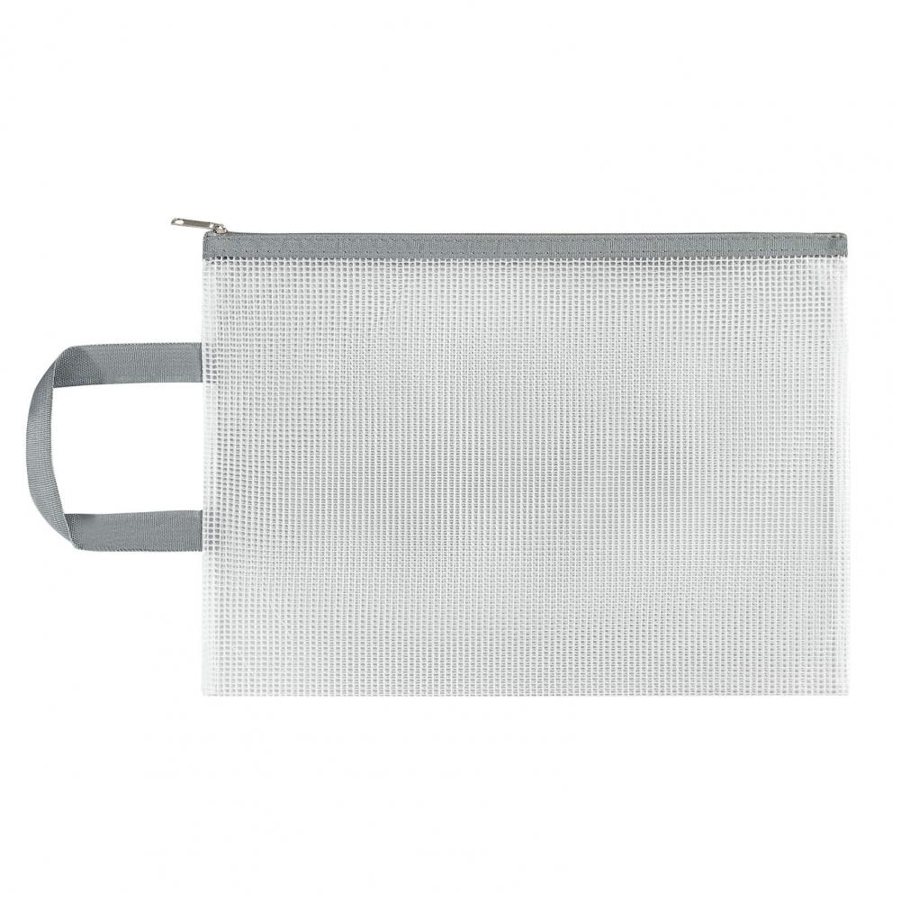 Handheld File Organizer Waterproof Pvc Document Storage Bag with Zipper Handle for Office Supplies Capacity Transparent File серый 709₽