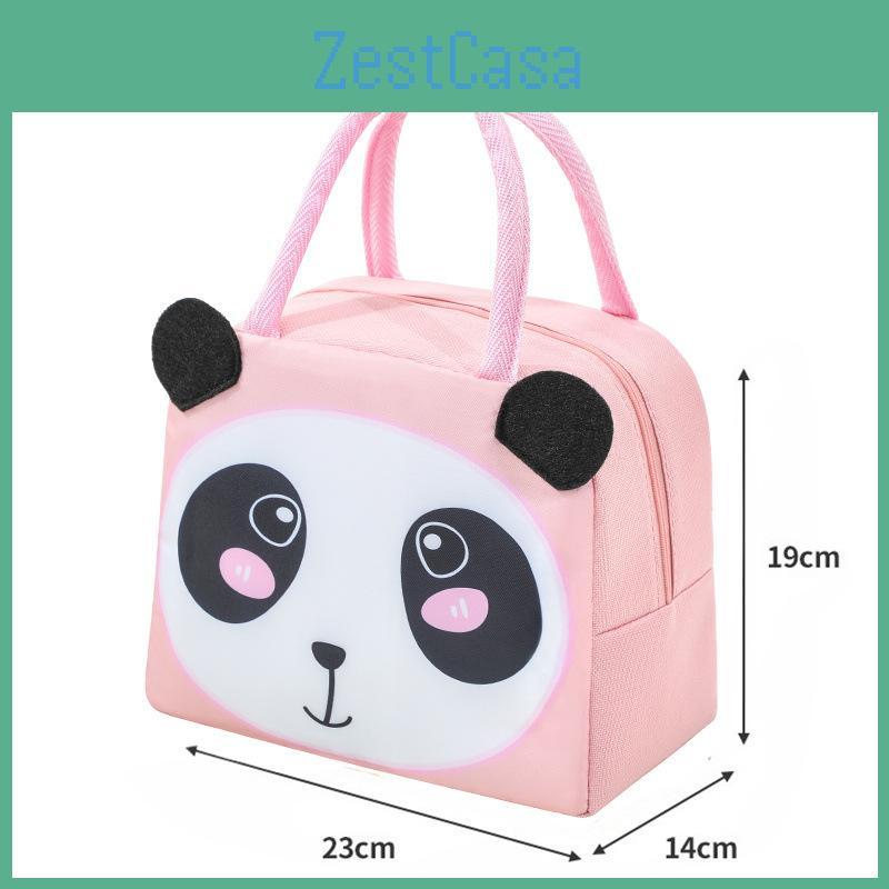 3d Cartoon Lunch Bag Insulated Food Carrier For Students Outdoor Use