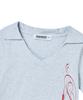 PRENDA Side Cross Polo Top Gray