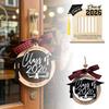 Graduation Money Holder Display Stand Class of 2026 Wooden Keepsake Graduation Decoration with Graduation Cap and Tassel for Commemorative Gift