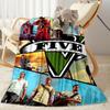 Grand Theft Auto Gta Vi Game Art Blanket Comfortable Perfect For Seaside Bed Couch For All Occasions Playful Design Ideal Gift For Birthday Valentine'