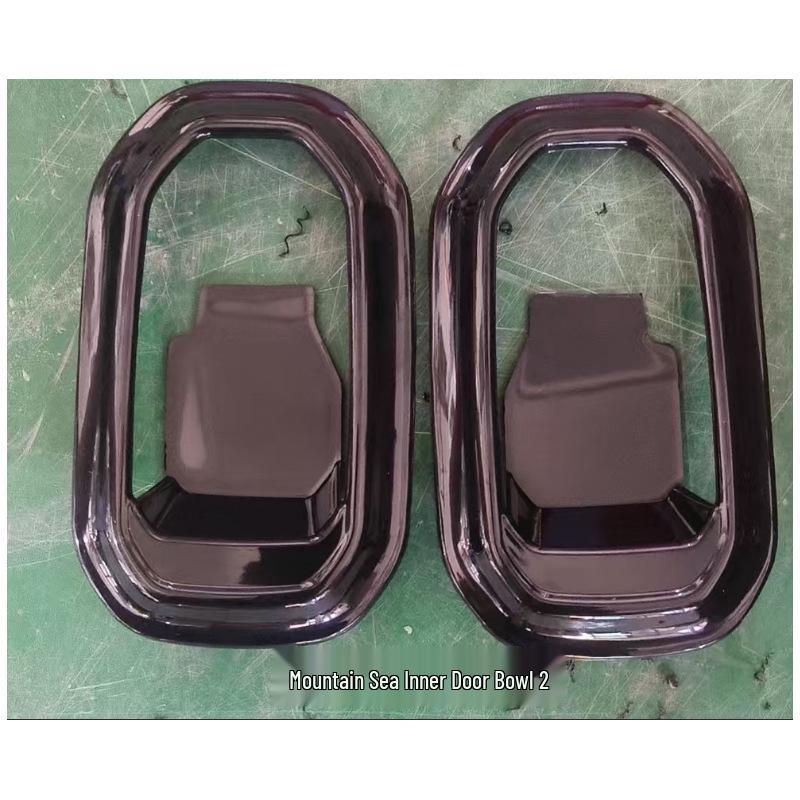 

24-26 Jetour Shanhai T1 Freeland Rear Door Window Regulator/Wireless Charger Anti-scratch Interior Sticker Wireless Charger Sticker - Black