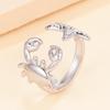 Casual Ocean Series Starfish Shell Stainless Steel Openable Ring - Hot Selling