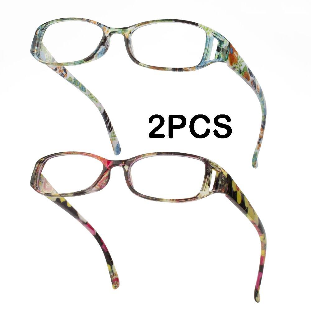 

2PCS Women s presbyopia reading glasses unisex eyegalsses stylish readers for sight with diopter glasses +1.0~4.0 C1