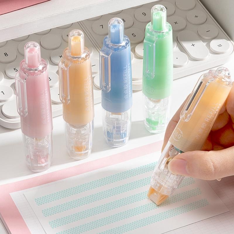 Gluess Tape Roller Double Sided Tape Roller Adhesive Glues Runner School Office Supplies for Scrapbooking Crafting