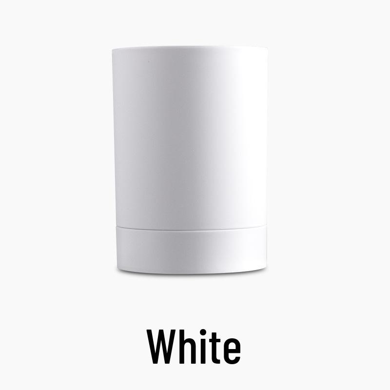Punch-Free Wall-Mounted Bathroom Toothbrush & Mouthwash Cup Holder белый