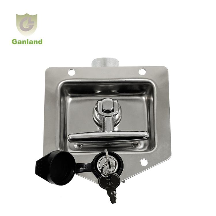GL-12130 Folding T Handle Latch Lock Waterproof Key Hot Selling Recessed Control for Toolbox Cabinets Vehicles Cheap Price