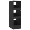 Laundry Cabinet with Door Black Oak Effect 50 x 68 x 162 cm