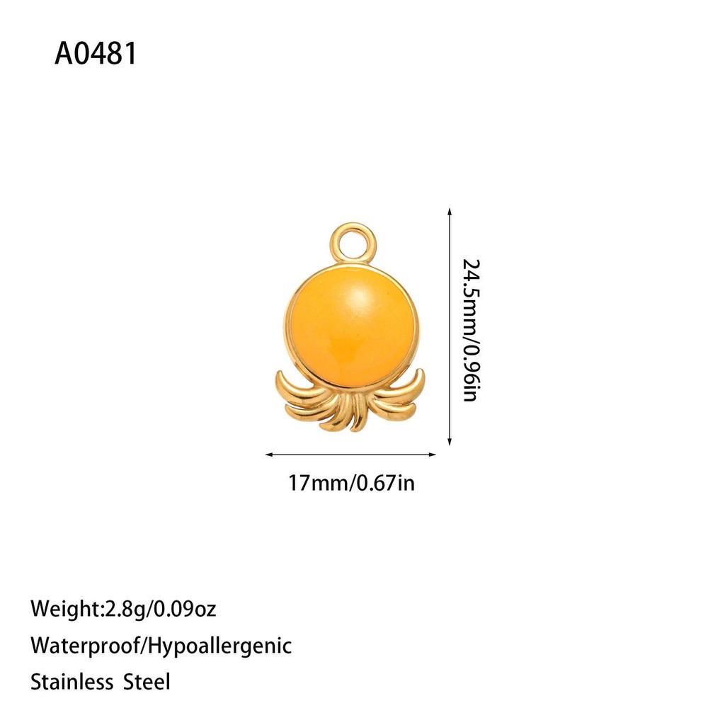 Trendy European & American Titanium Steel Enamel Jewelry: Pendant, Bracelet, Necklace, Earrings in Stainless Steel