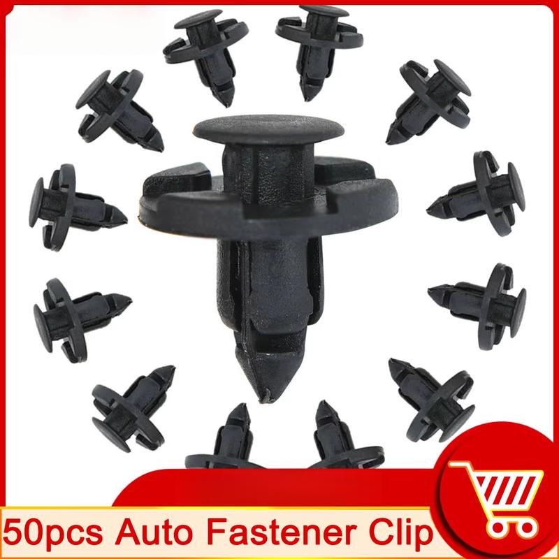 50 Stück/Set Auto Stoßstange Kotflügel Druckniet 8mm Halter Kunststoff Auto Befestigungsclip für Universelle Auto Nietbefestiger