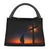Divine Mercy Insulated Lunch Bags for Camping Travel Jesus Portable Cooler Thermal Lunch Box Women