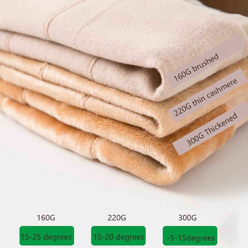 120g 160g 220g 300g Kvinner Realistiske Bunnbukser Bare Ben Artefakt Vinterplysj Vilkårlig Dobbeltlags Hudfarge Strømpebukse