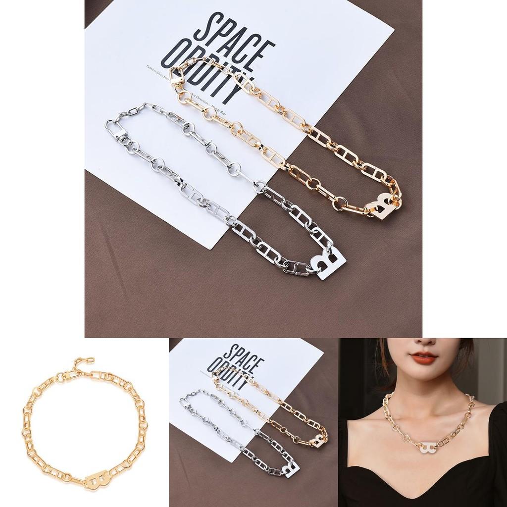 Inspired Trendy Ins Letter Pendant Necklace For Women In Durable Titanium Steel Material