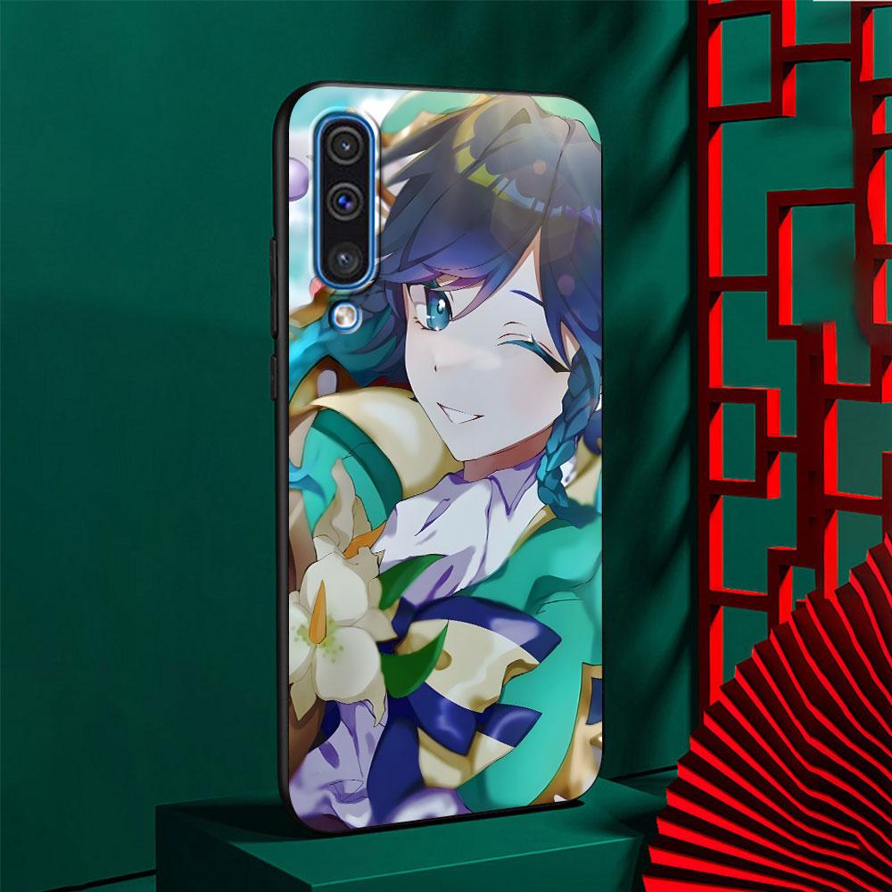 Barbatos Genshin Impact Case for Samsung Galaxy A10s A50 A50s A02s A03s A20 A30 A20e A70 A70s A20s A30s A10 Black Phone Cover