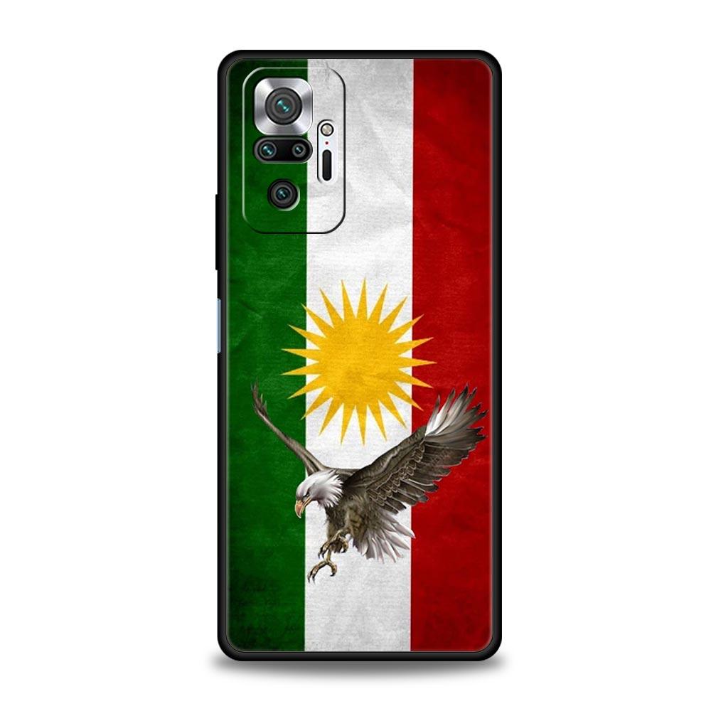 K-Kurdistan Flag Phone Case For Xiaomi Redmi Note 14 13 12 5G 11 10 Pro Plus 4G 9S 9 14C 13C 12C 10C 9C 9A Soft TPU Cover