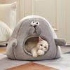 New Grey Style Windproof Pet Nest Thickening Soft Dog Kennel Small and Medium-sized Cat Kennel Deepening Warm Pet Nest In Winter
