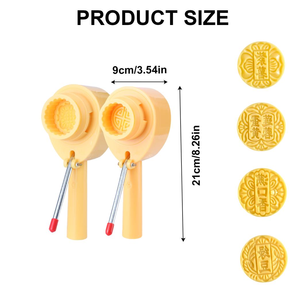 Ice Skin Mooncakes Making Mold Festival Dessert Molds Cookie Stamp ABS Plastics Pastries Making Mould for Baking Lover