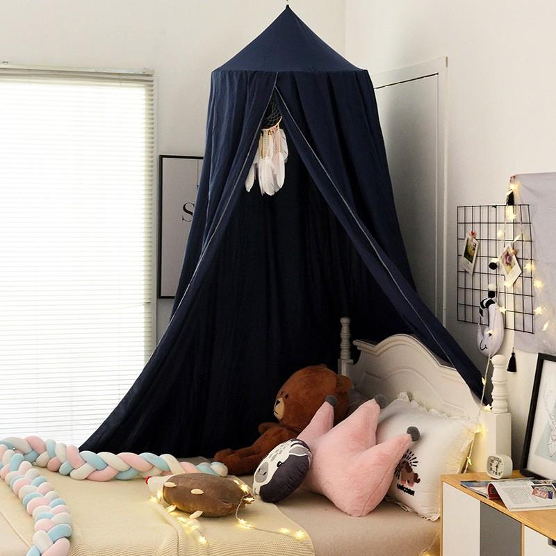 Nordic Style Ceiling Bed Canopy Baby Crib Breathable Mosquito Net Windproof Curtain Nursery Room Decor