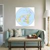 English Map-Northern Hemisphere Topographic Map-Countries,Wall Hanging Tapestry,Geographical,Tourism/Education Tool