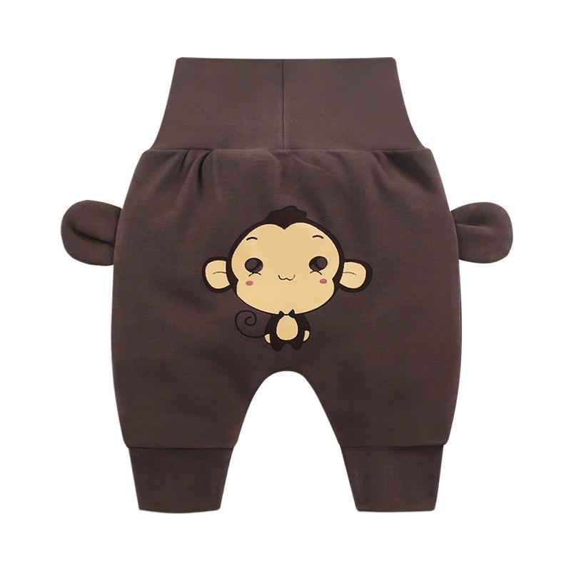 Infant High-Waist Belly Protection Pants: Spring & Autumn Style for Boys & Girls