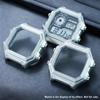 Pentru Casio 3299 Pătrat Mic AE-1200/AE1300 Carcasă Modificată din Oțel Inoxidabil cu Inel Exterior din Oțel Setat cu Diamante