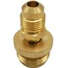 2Pcs 1LB Propane Tank Cansiter Regulator Adapter Connection To 3/8" Male Flare 5/8"-18UNF