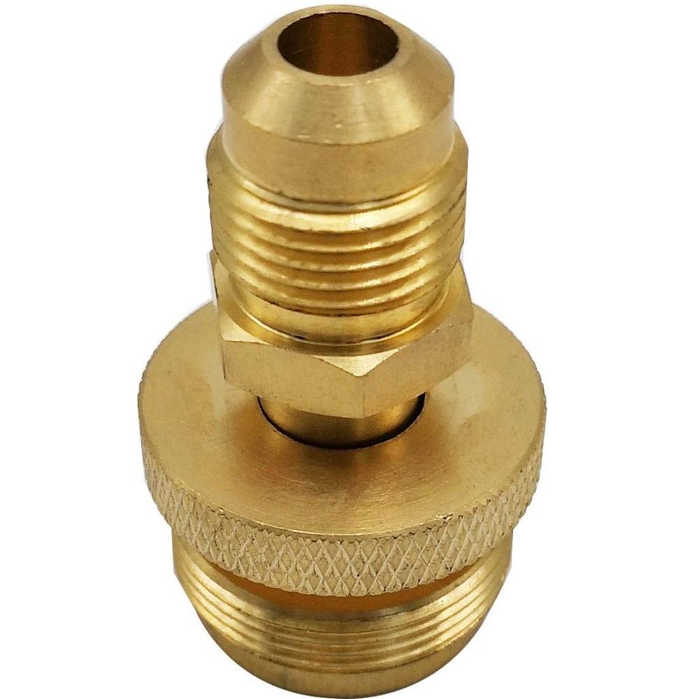 2Pcs 1LB Propane Tank Cansiter Regulator Adapter Connection To 3/8" Male Flare 5/8"-18UNF