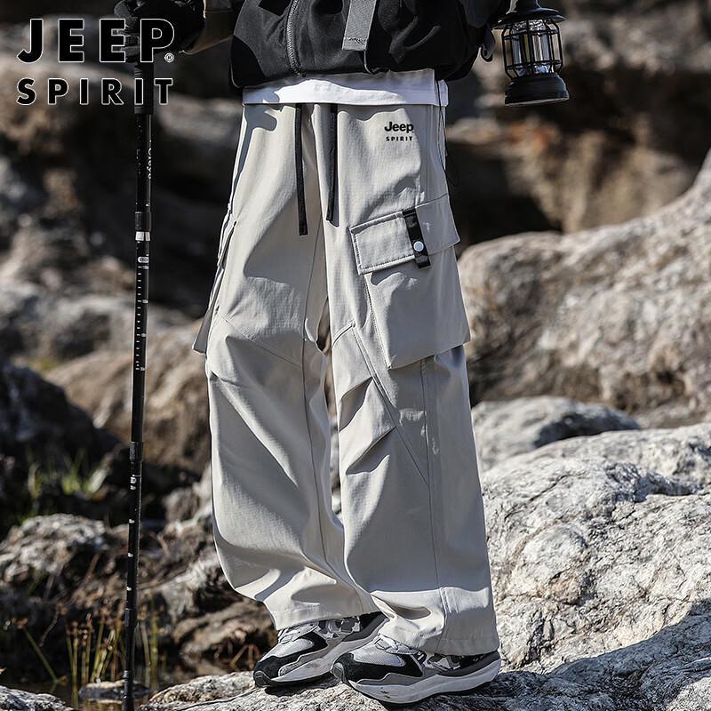 

JEEP SPIRIT Men s Autumn/Winter Straight-Leg Outdoor Pants XL