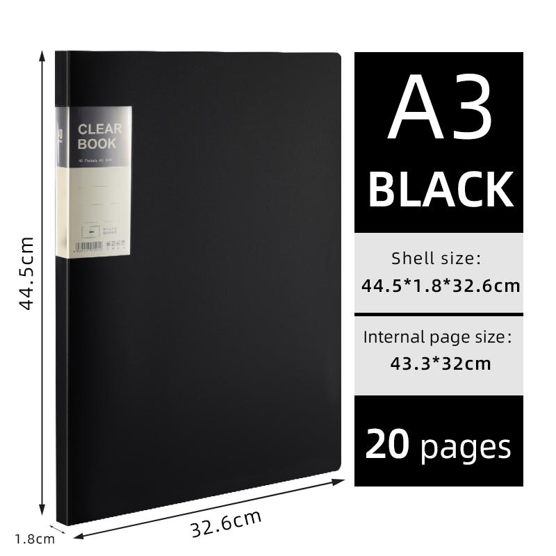 

Художественное портфолио формата А3 с боковым доступом для студентов - папка для рисования, постер, бумага для эскизов, вставные карманы, держатель для сертификата 20-60 страниц