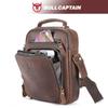 Vintage Crazy Horse Leather Messenger Bag for Men, Large Crossbody Tote with Pocket Fits 10-Inch Tablet, Laptop, Phone