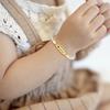 Vnox Free Customized Engraved Name Baby Bracelets Birthday Gifts for Boys Girls, Anti Allergy Stainless Steel Custom Jewelry