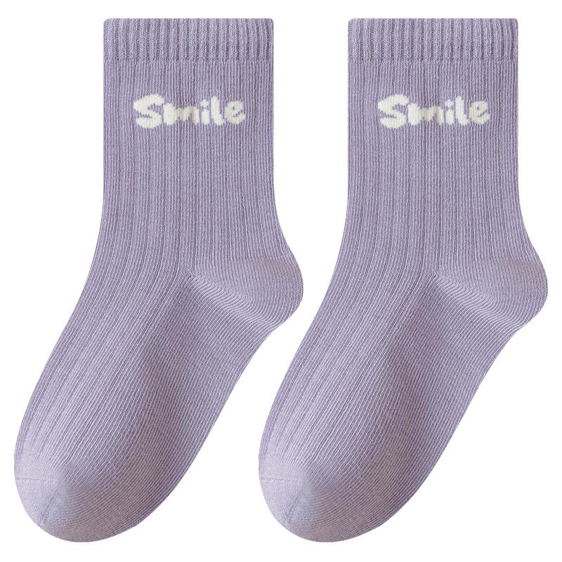 2025 Seamless Cotton Princess Mid-Calf Socks for Big Girls - Spring & Autumn Styles