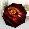 Football United F.C Print Automatic Open Close Umbrella, Portable Foldable Umbrella, for Outdoor Commute Camping Trip, Ideal Birthday Gift